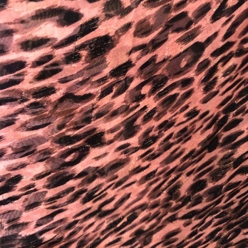 MUSSELINE DE VISCOSE ANIMAL PRINT COM FIO DE LUREX - Conexão Tecidos