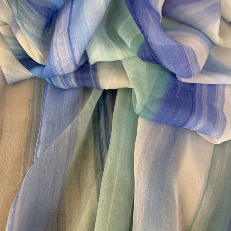 MUSSELINE DE VISCOSE BLUE COLORS